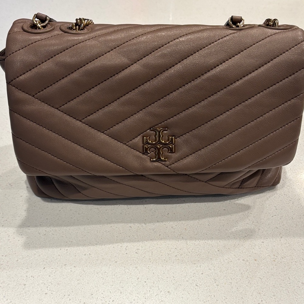 Tory Burch Tan Quilted Shoulder Bag